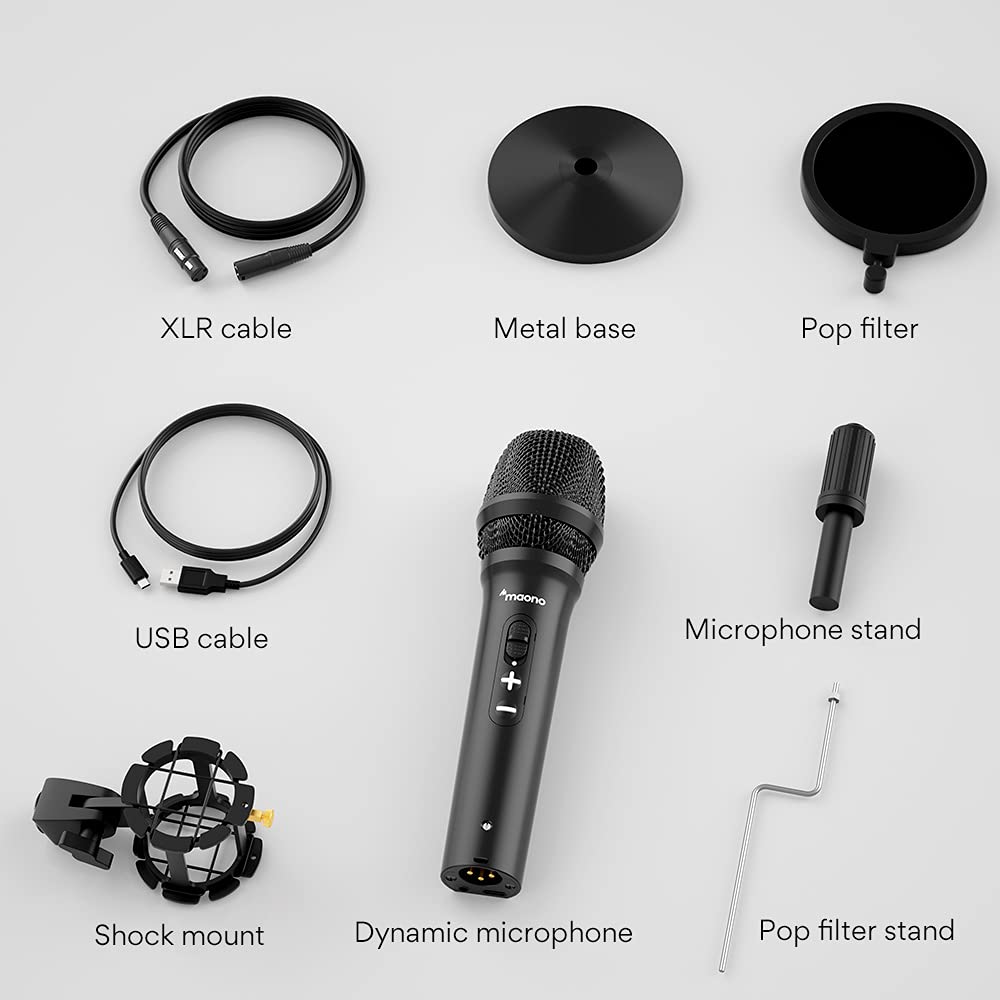 MAONO AU-HD300T USB/XLR Dynamic Mic for Singing