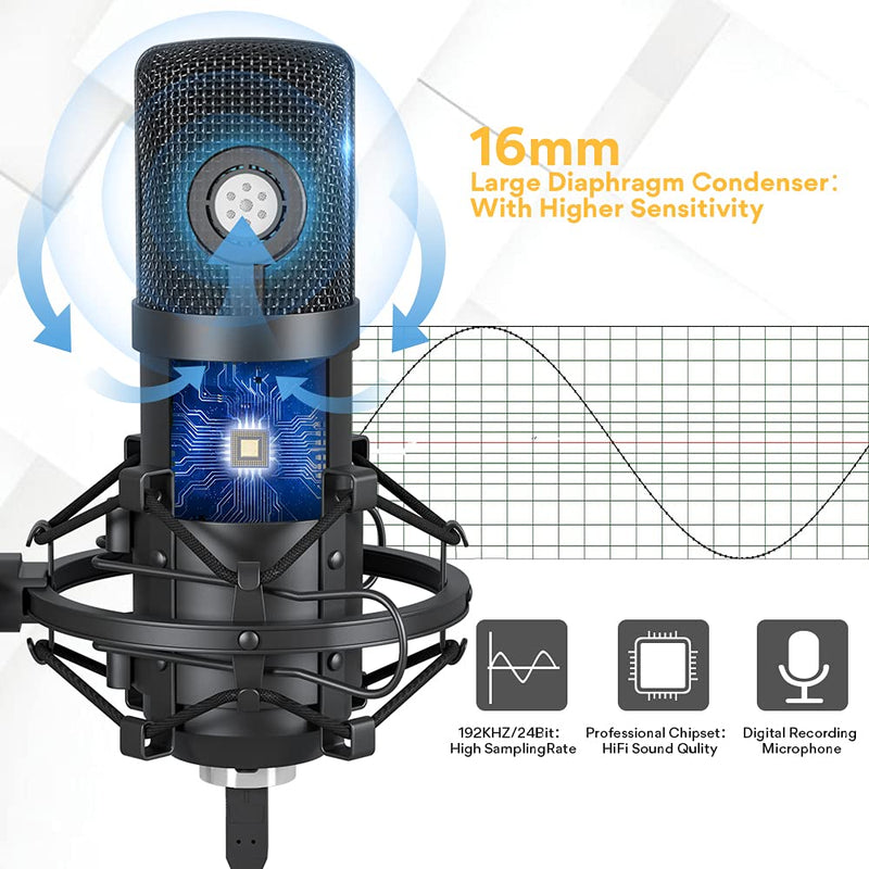 MAONO AUA04 Condenser Microphone Kit (Black)