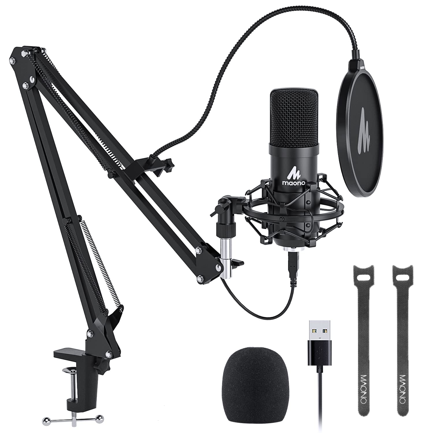 MAONO AU-A04 Condenser Microphone Kit (Black)